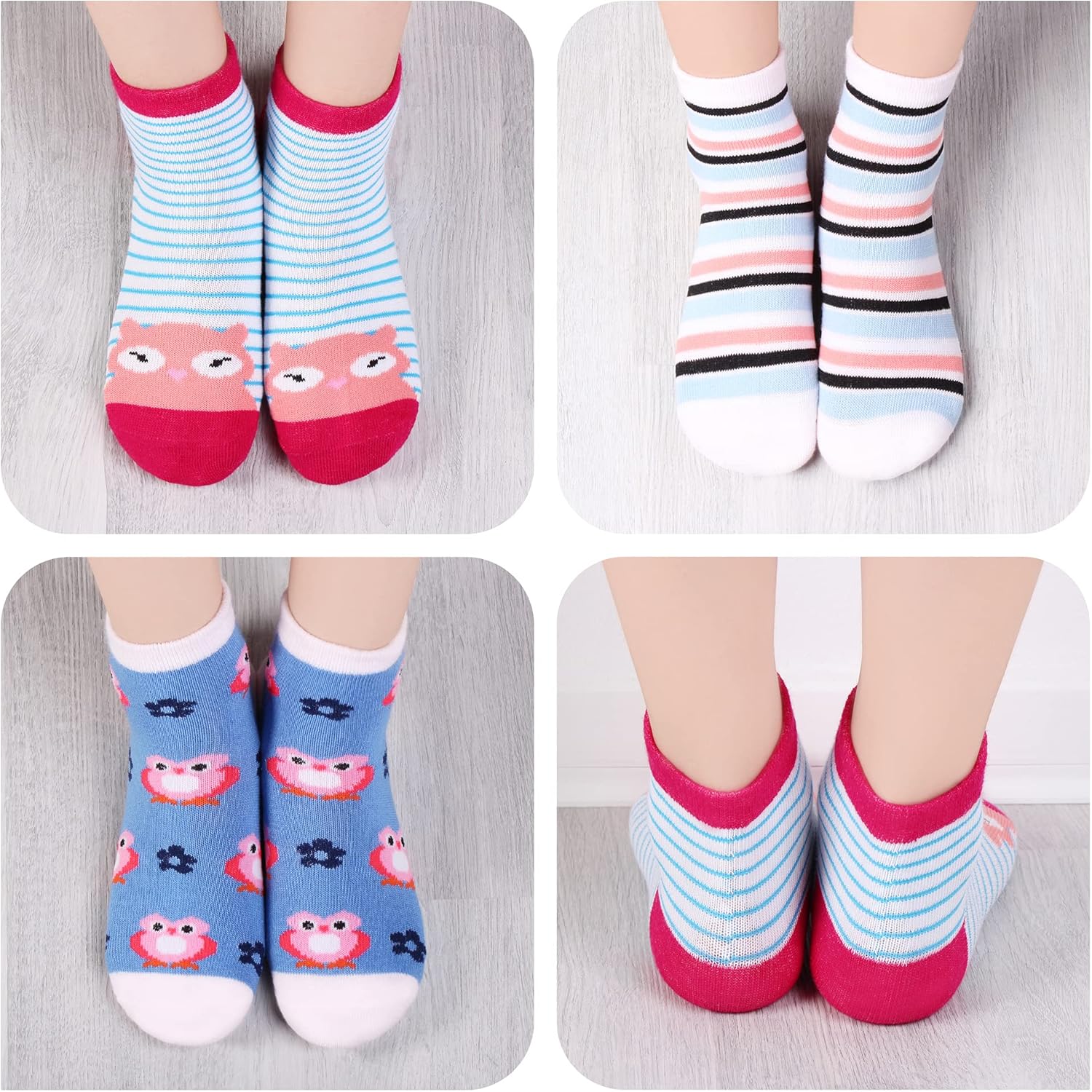 Thumbnail 4 de Libella 12 paia di calzini da ginnastica per bambini (1-12 anni), a pois e strisce colorati