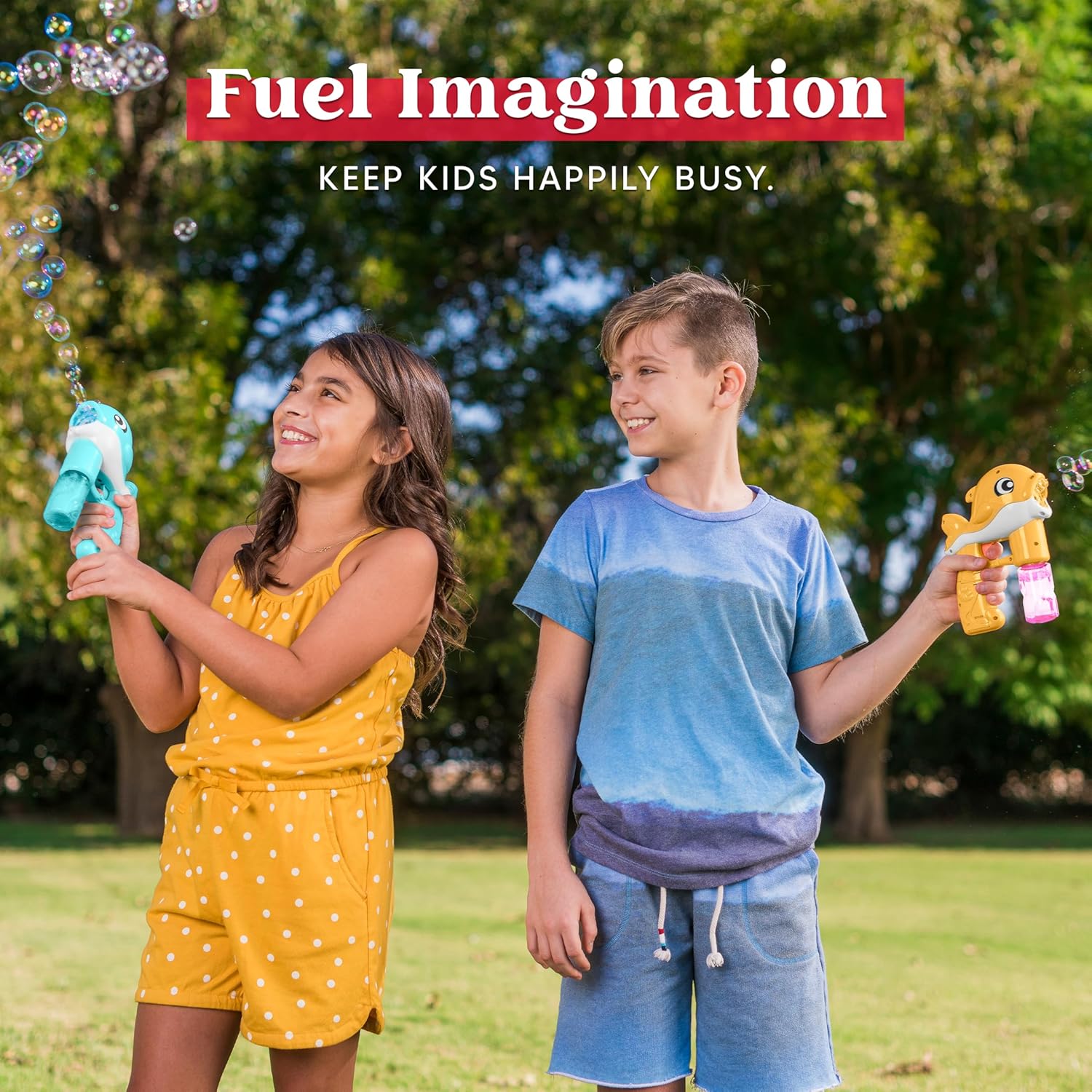 Thumbnail 3 de JOYIN 2 LED Seifenblasenpistolen (Wal) für Kinder – inkl. Batterien und 4 Seifenblasenlösungen