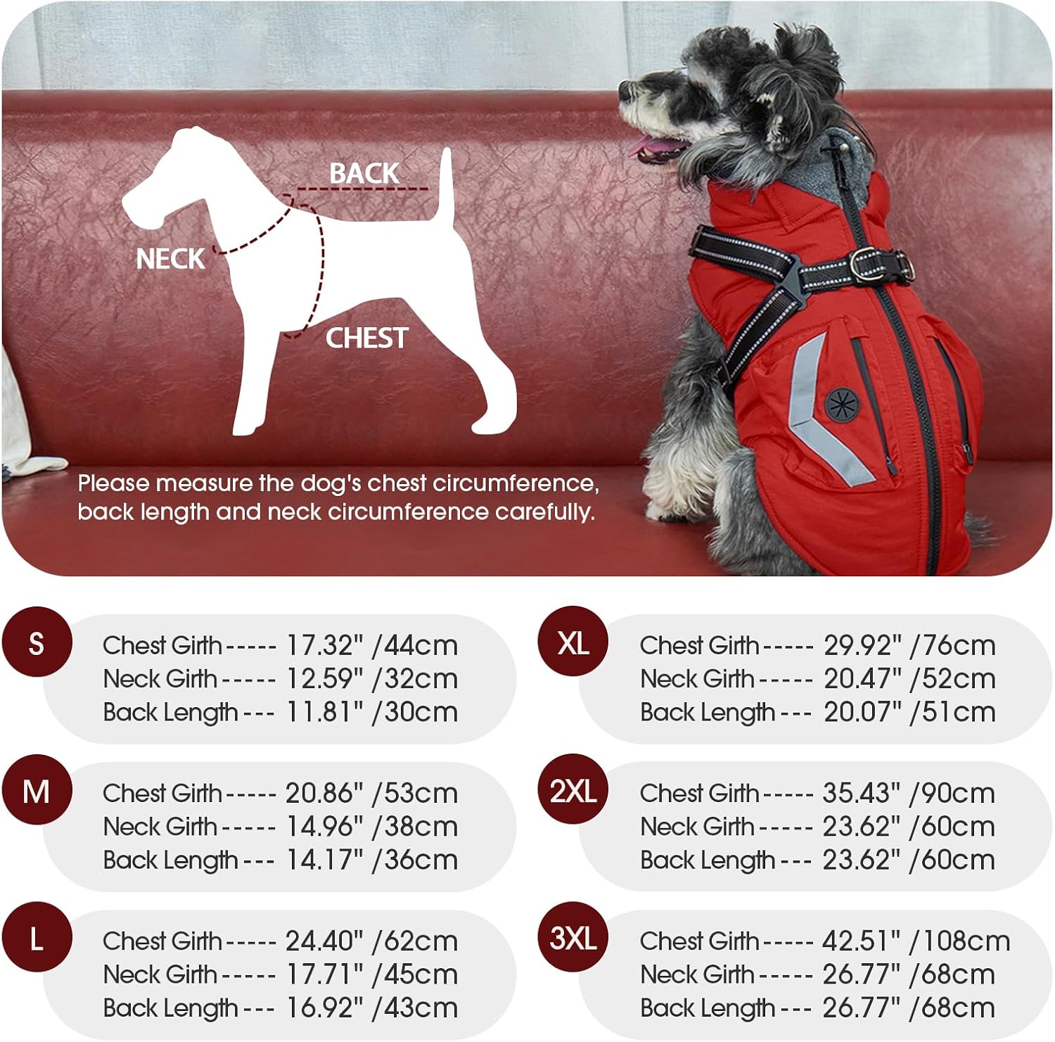 Detalle de FUAMEY Dog Coat, XL