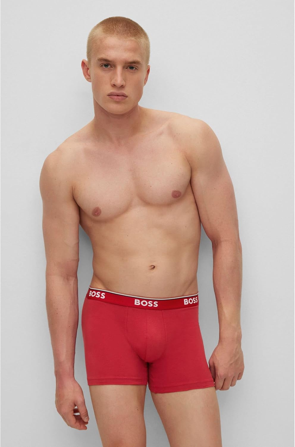 Detalle 2 de BOSS Herren BoxerBr 3P Power Dreierpack – eng anliegende Stretch-Boxershorts aus Baumwolle
