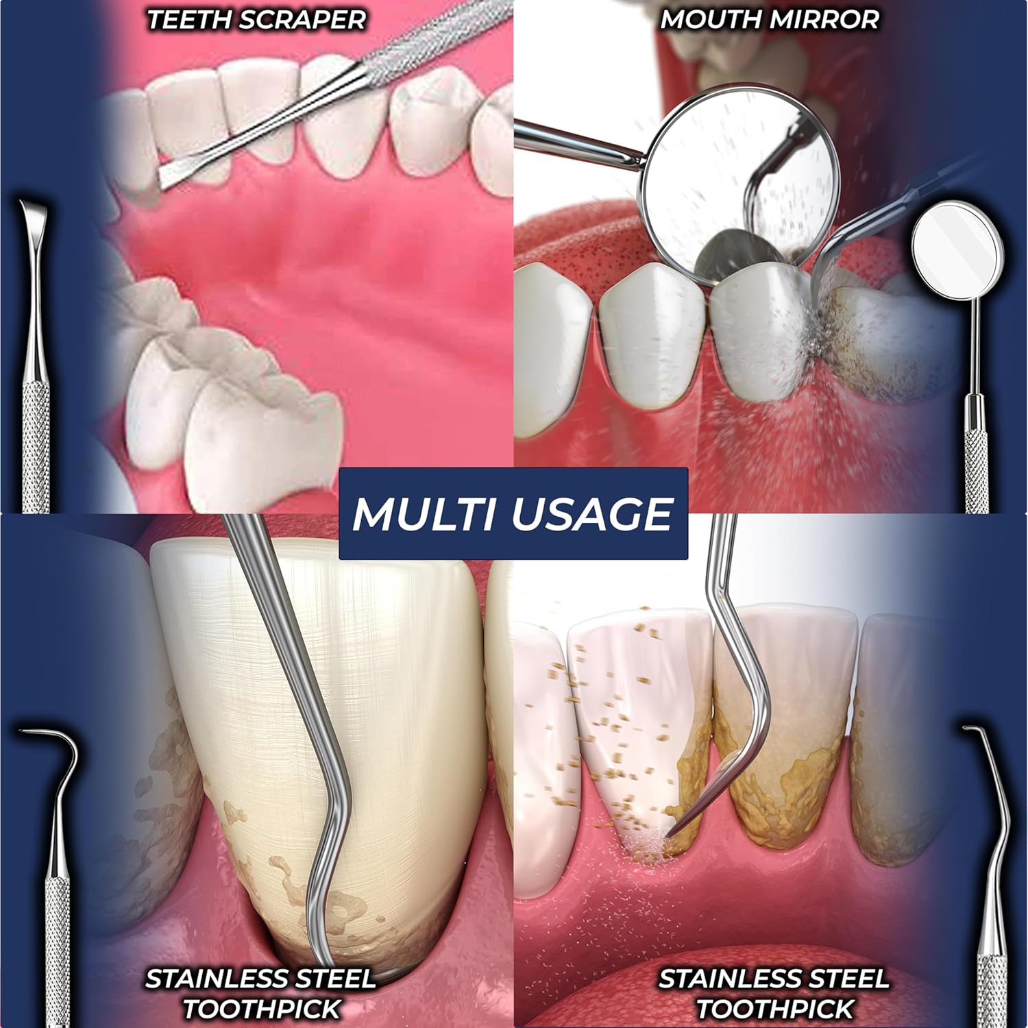 Thumbnail 6 de OCBA Plaque Remover Teeth Cleaning Tool Kit