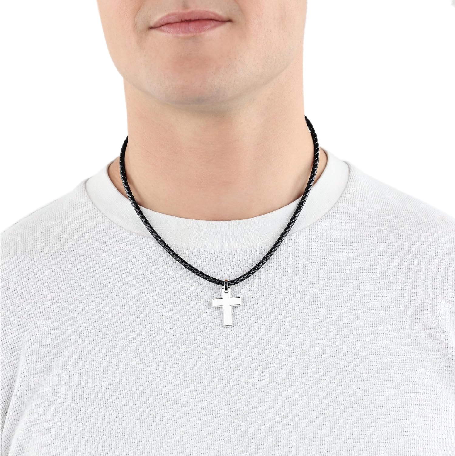 Detalle 2 de s.Oliver Herren Halskette mit Kreuz, 47–50 cm