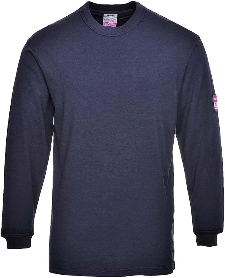 Thumbnail 4 de Portwest T-shirt manches longues flamme résistant et antistatique noir FR11BKRL (taille L)