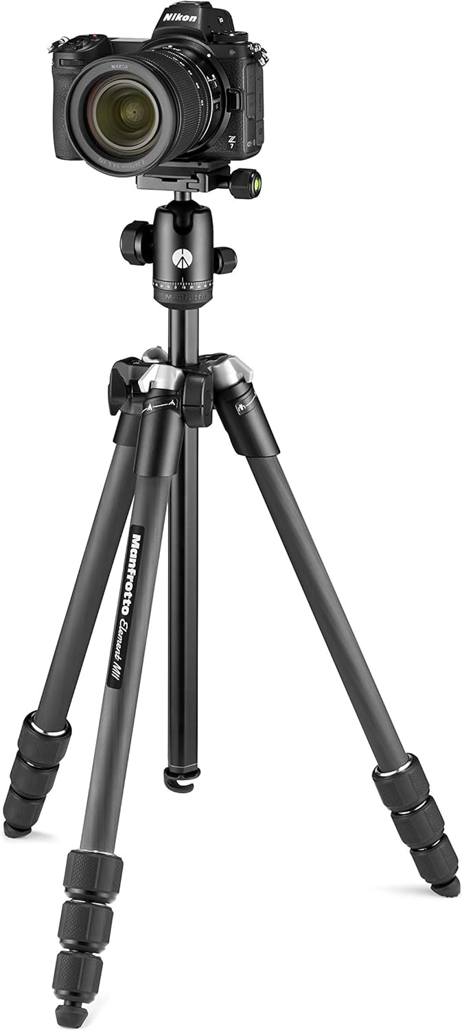 Thumbnail 2 de Manfrotto Element MII Trépied en Carbone avec Rotule et Bluetooth – Support Smartphone et CSC/DSLR