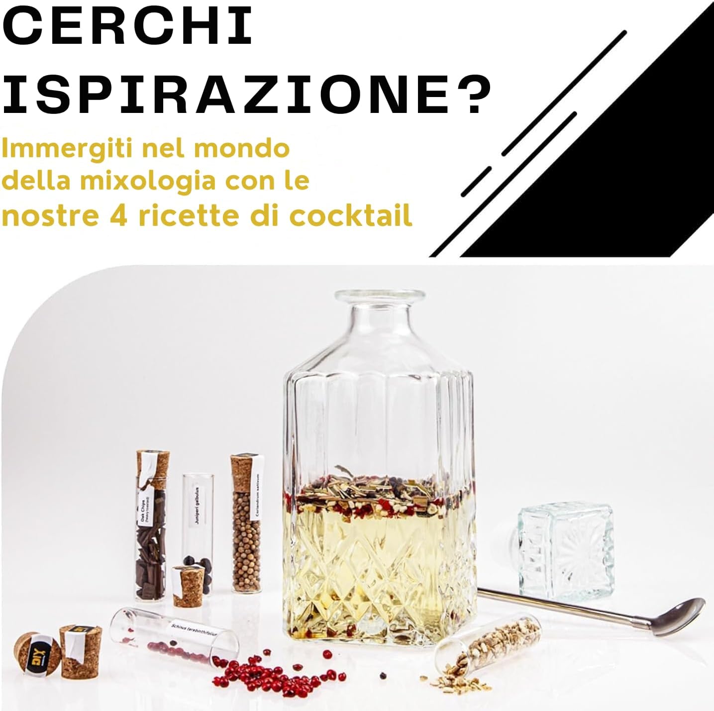 Thumbnail 3 de DIBYS Mini Kit Gin Botanico fai-da-te con 12 spezie naturali, carte ricetta e scatola in legno