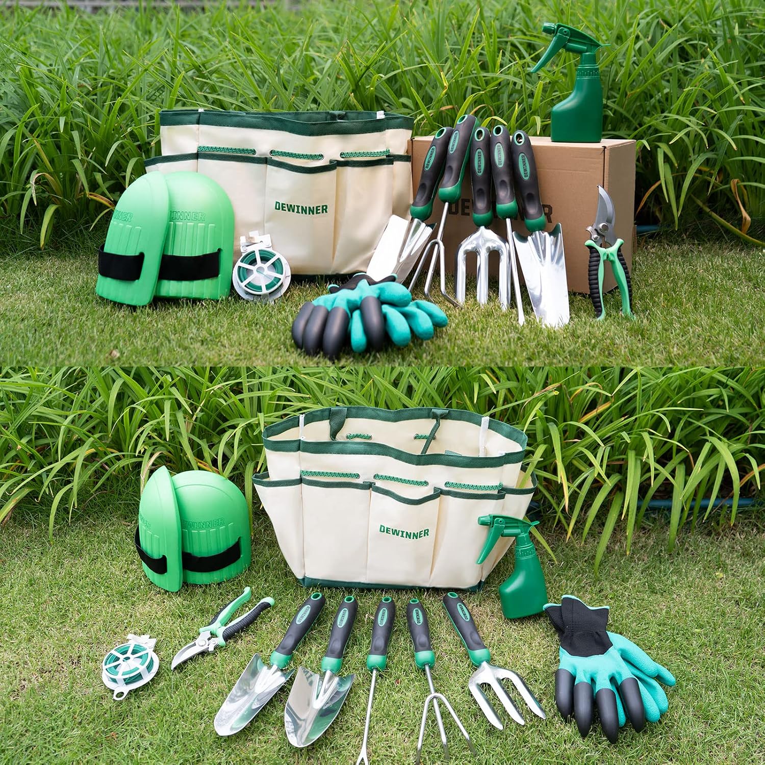 Detalle 2 de DEWINNER Set attrezzi giardino 11 pezzi