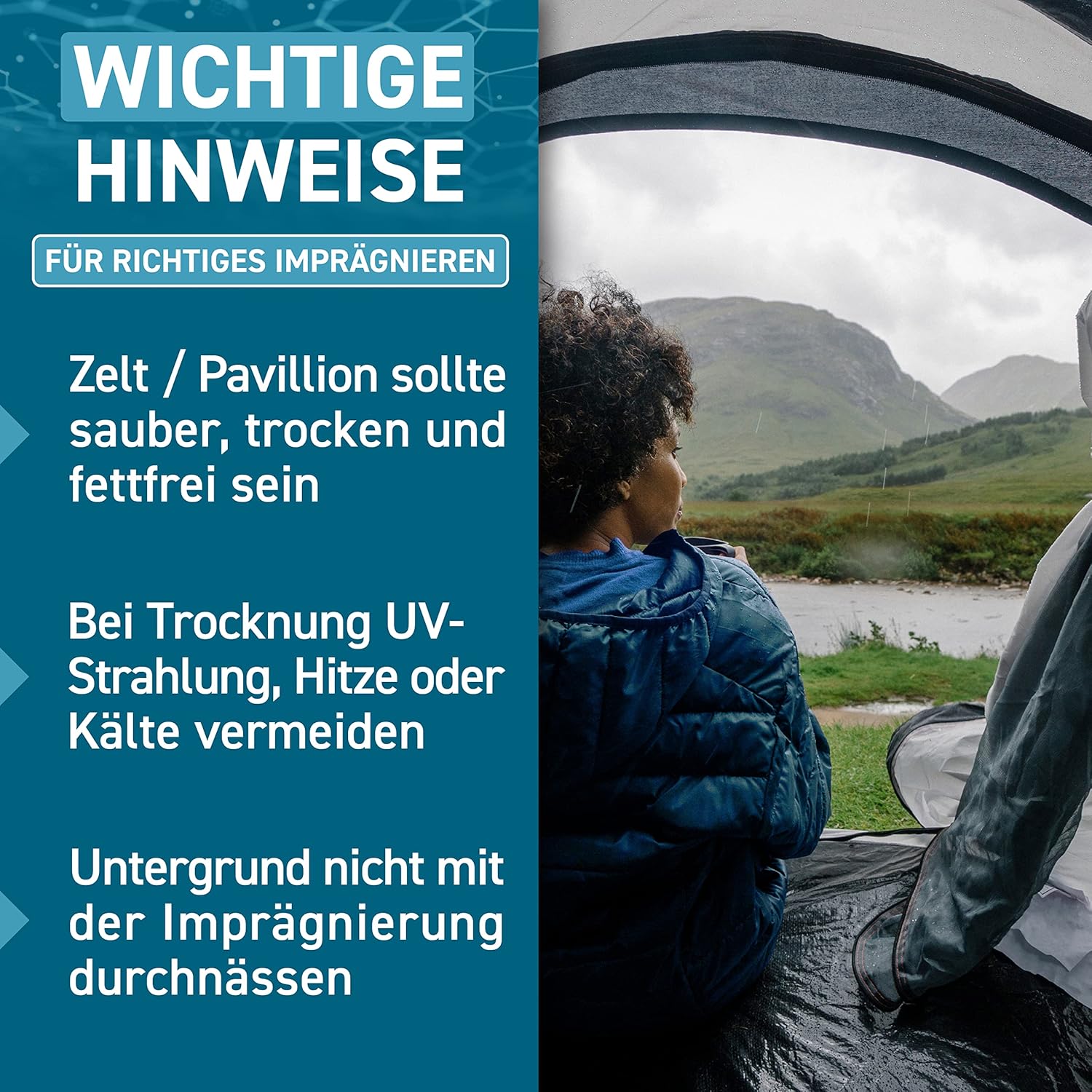 Thumbnail 5 de PLINTEX Zelt & Pavillon Imprägnierung 2x580 ml – Wasserdicht, atmungsaktiv und frei von PFCS