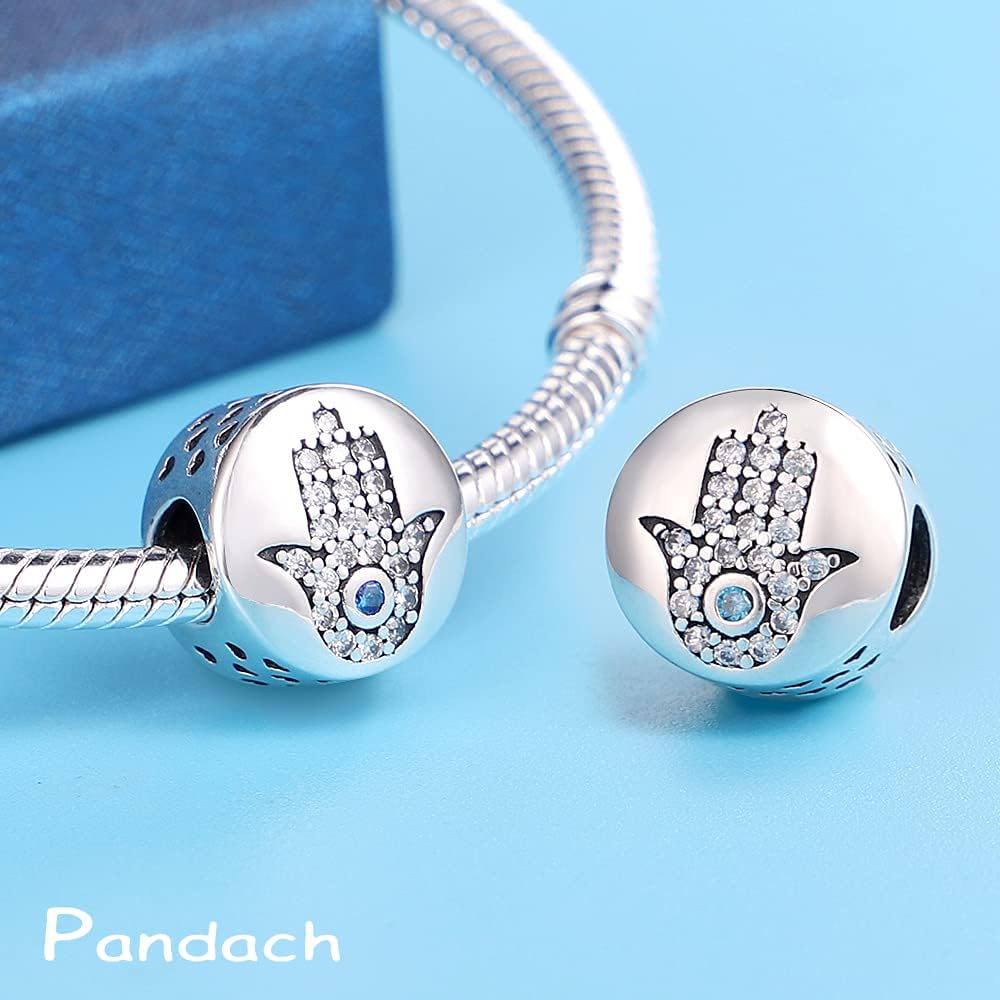 Thumbnail 1 de Pandach Damen Charm-Anhänger aus 925 Sterling Silber mit Zirkonia – passend für europäische Armbänder und Halskette