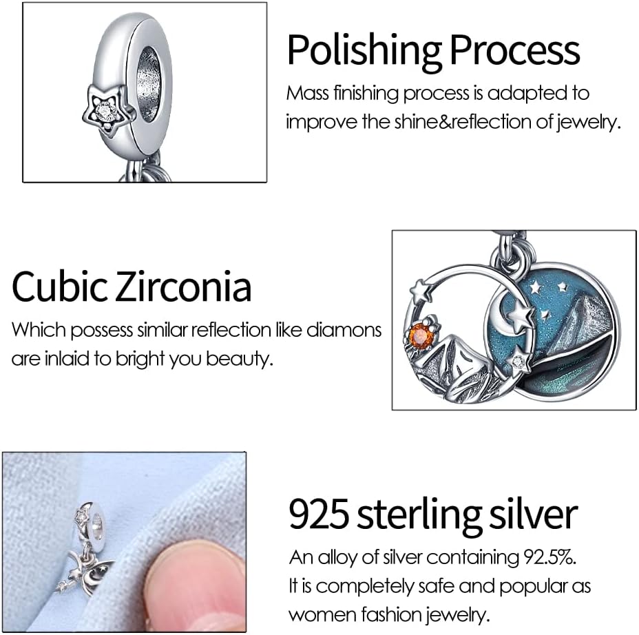 Detalle de CQWVB Charm Anhänger 925 Silber