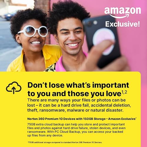 Detalle de Norton 360 Premium with Extra Storage: 10-Device Antivirus, VPN and 75 GB Cloud Backup