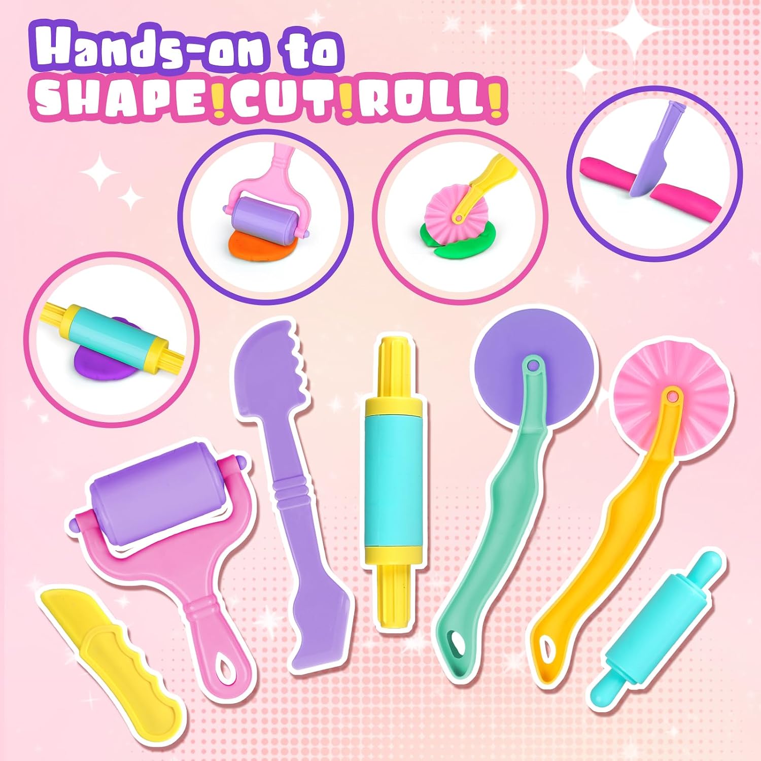 Detalle de VConejo 26-Piece Dough Tools Set for Kids