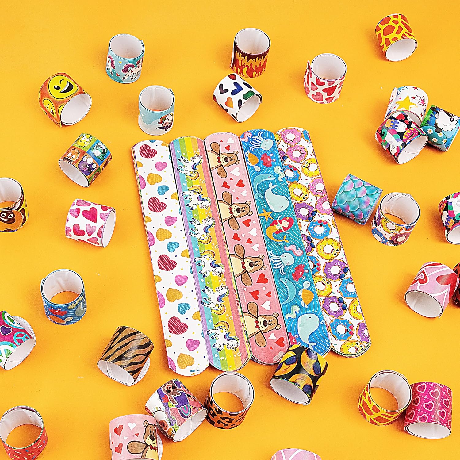 Thumbnail 6 de JOYIN 144-Piece Slap Bracelets for Kids — Animal & Friendship Bulk Wristbands