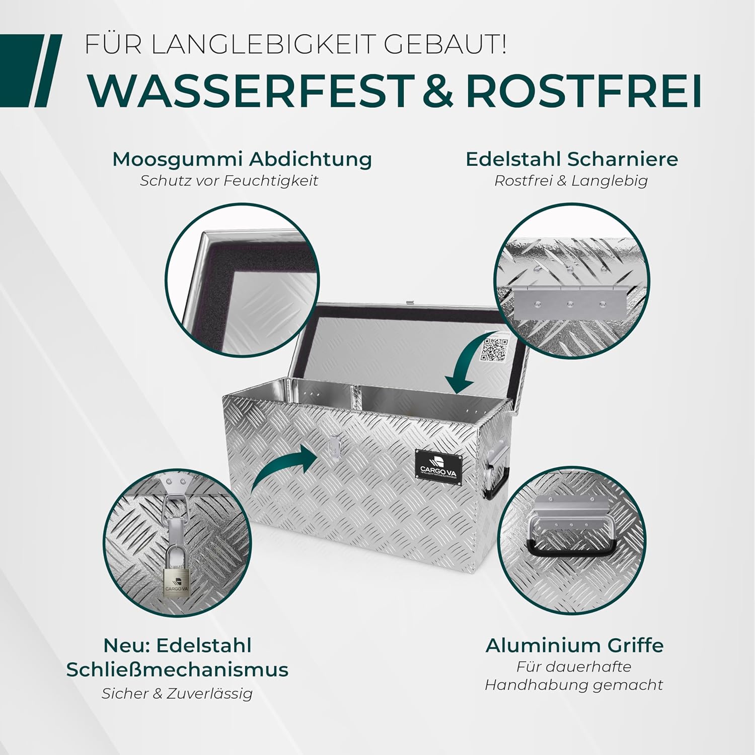 Thumbnail 1 de CARGO VA Wasserfeste Deichselbox 80x36 cm