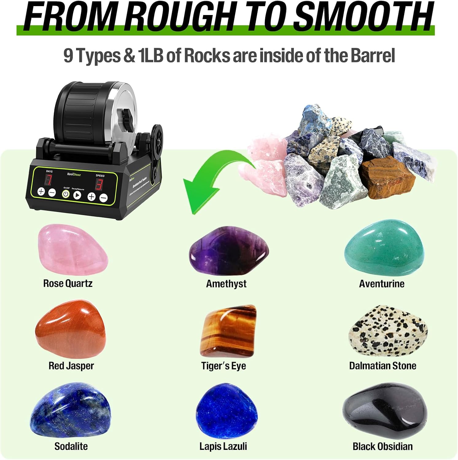 Thumbnail 2 de C1 Pro Brushless Rock Tumbler 2.5LB 🪨