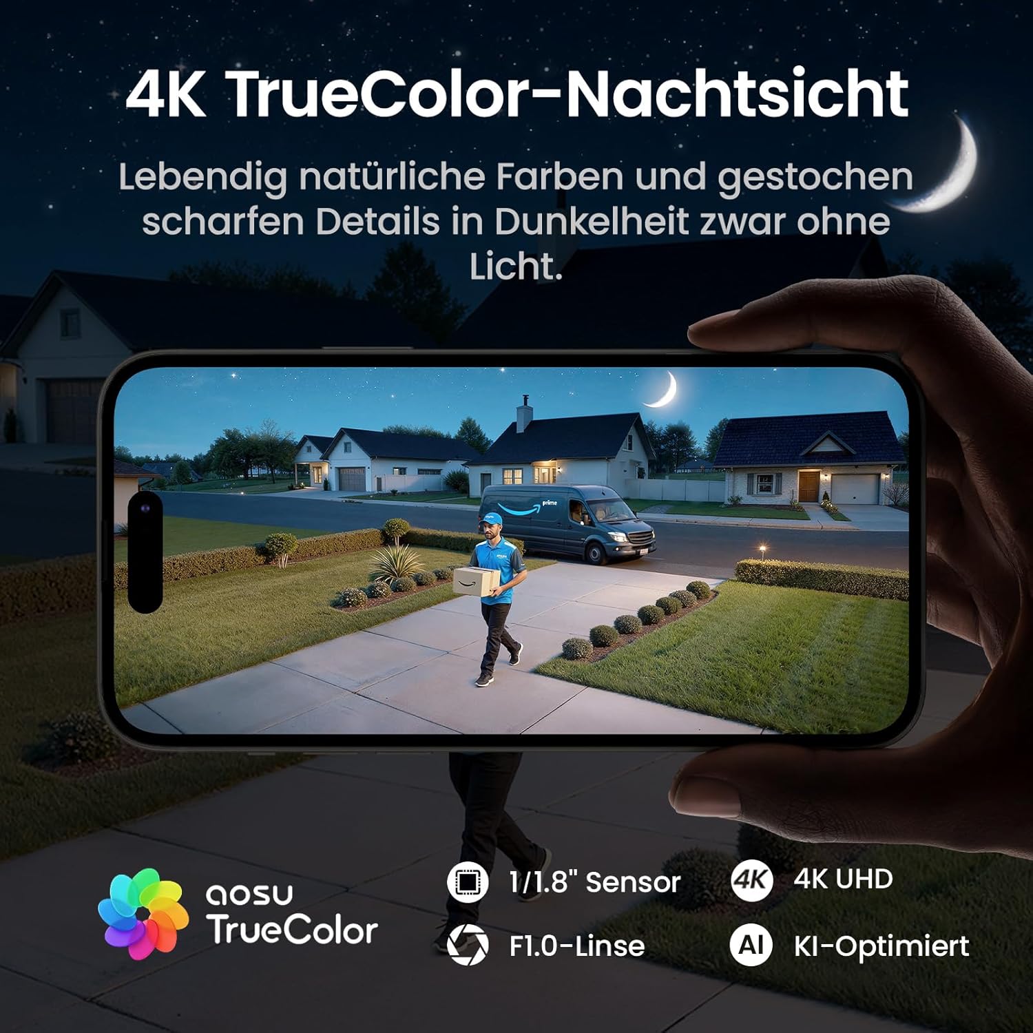Detalle 2 de aosu T2 Ultra 4K Überwachungskamera 8MP