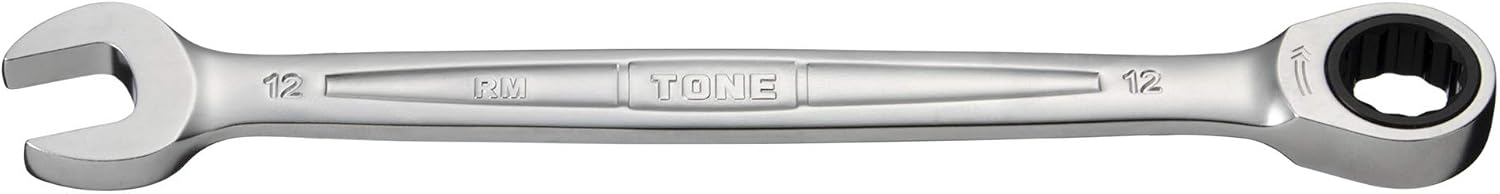 Detalle de トネ(TONE) RM-12 ラチェットめがねレンチ 二面幅12mm 薄型・72枚ギア