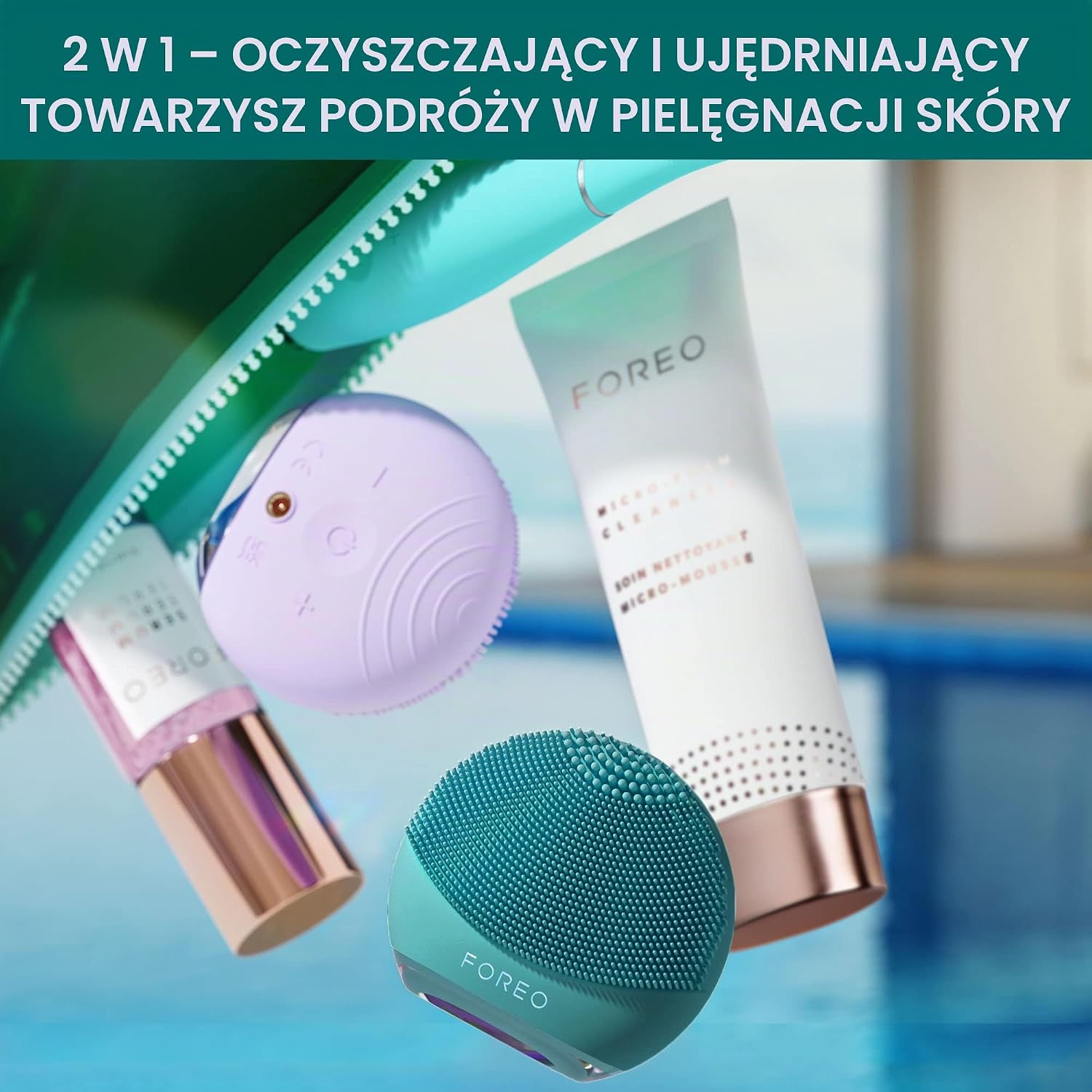 Thumbnail 1 de FOREO LUNA 4 go – silikonowa szczoteczka do twarzy z masażerem T-Sonic