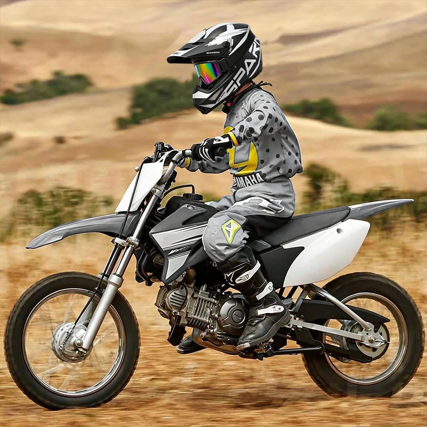 Detalle 1 de Motocross Helmet 01 Gray Medium