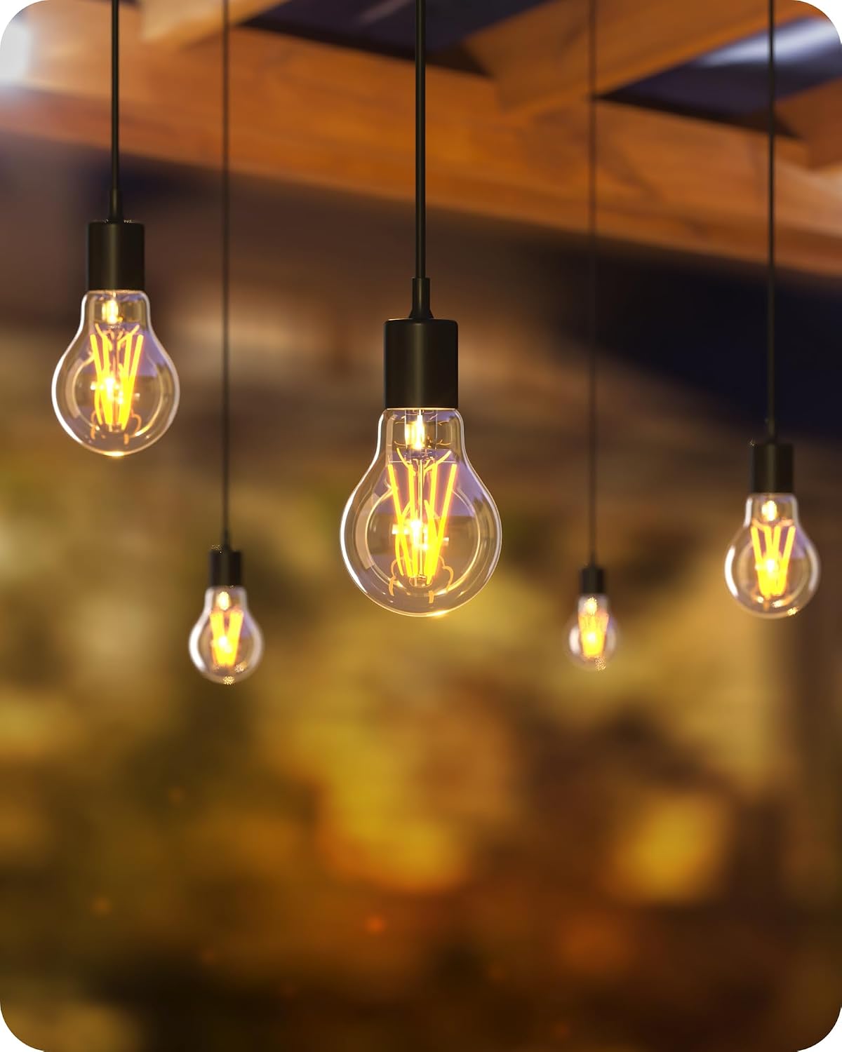 Thumbnail 4 de EDISHINE 6 Pack E27 Dimmable LED Edison Bulbs