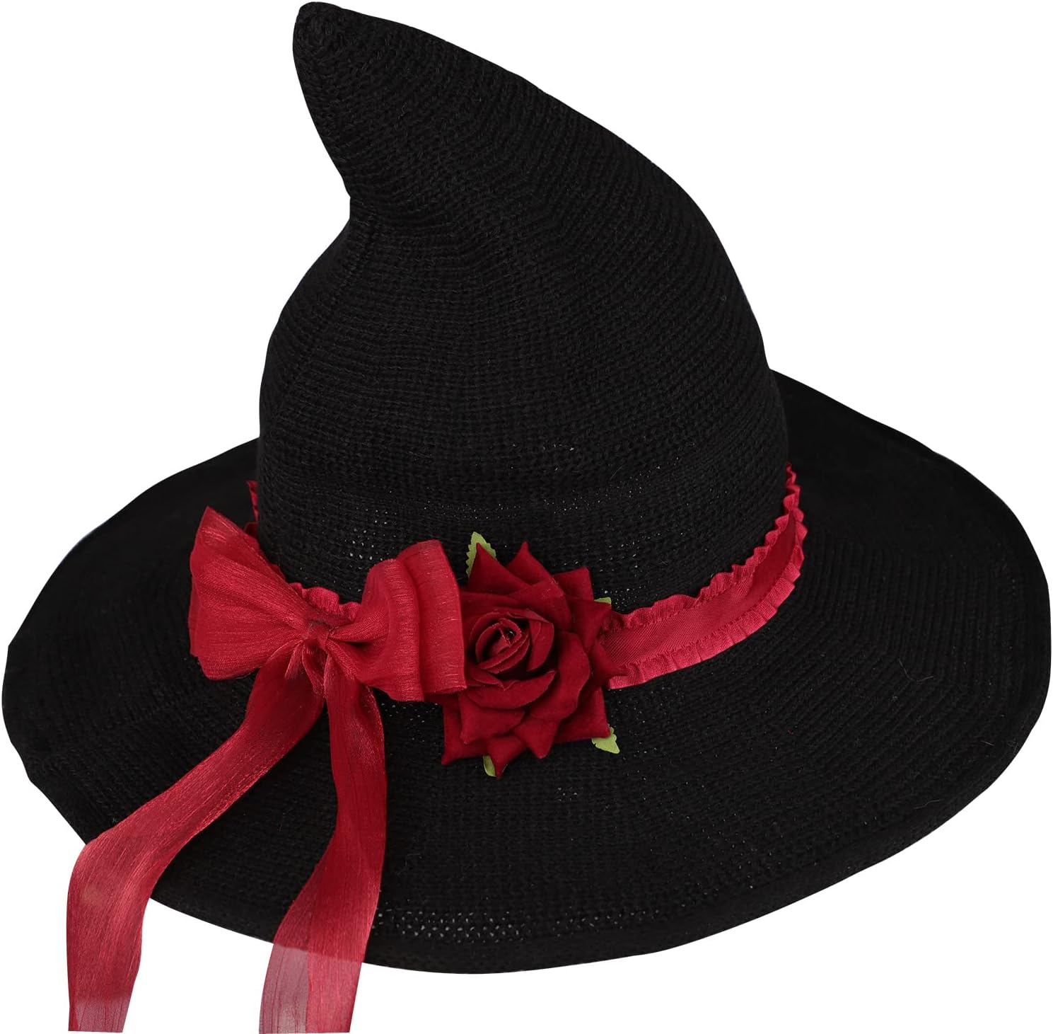Thumbnail 2 de HKSICHENGKEJIUK Witch Hat With Rose Bow