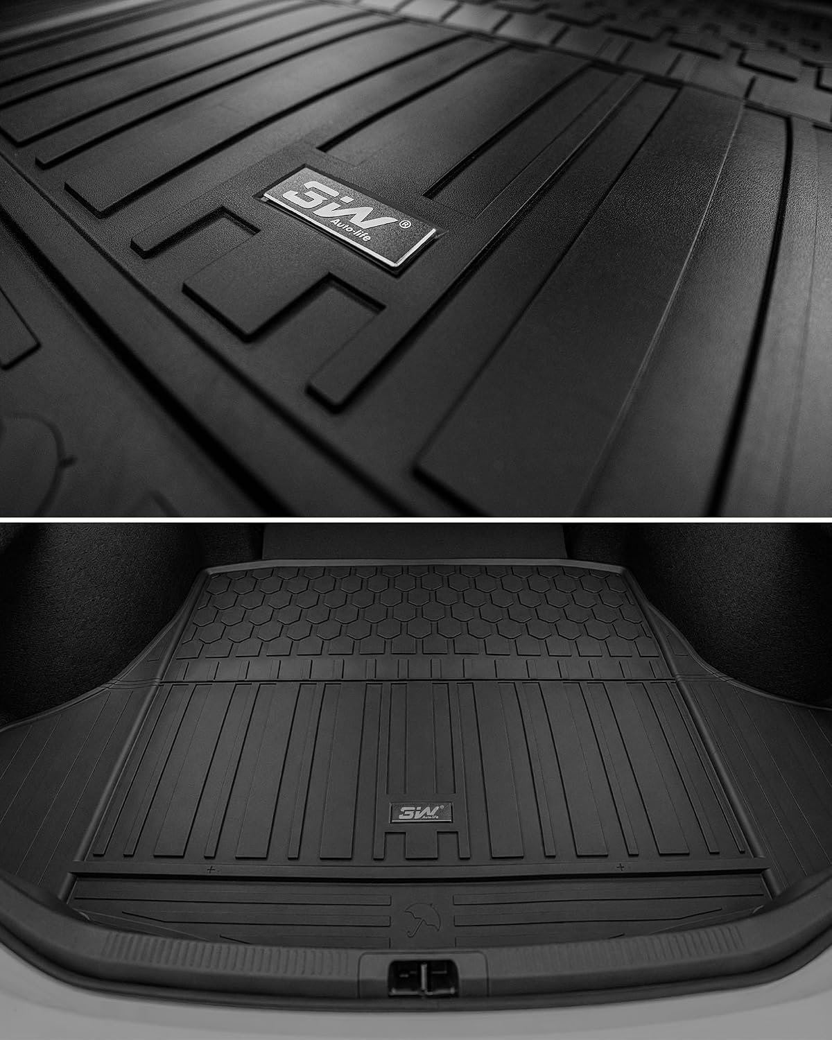 Thumbnail 3 de 3W Custom Fit All-Weather Floor Mats & Cargo Liner for Toyota Camry 2025–2026