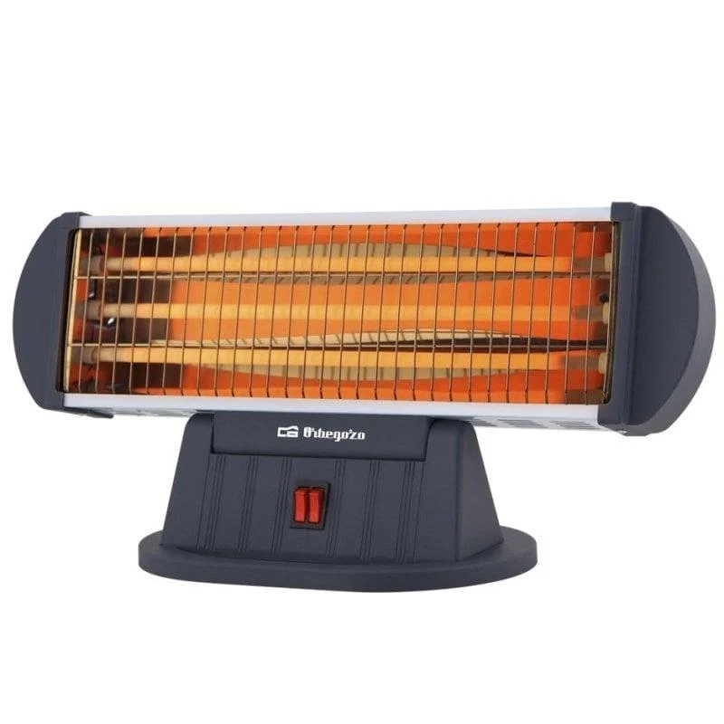 Detalle de Orbegozo BP 0204 radiador de cuarzo de 1.200 W con 3 niveles de potencia y seguridad antivuelco
