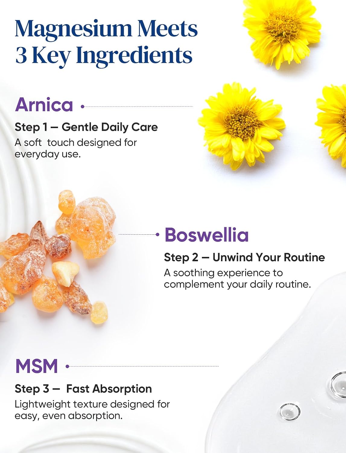 Thumbnail 2 de Magnesium Lotion with Arnica, MSM & Boswellia – Cooling Magnesium Cream for Legs & Feet