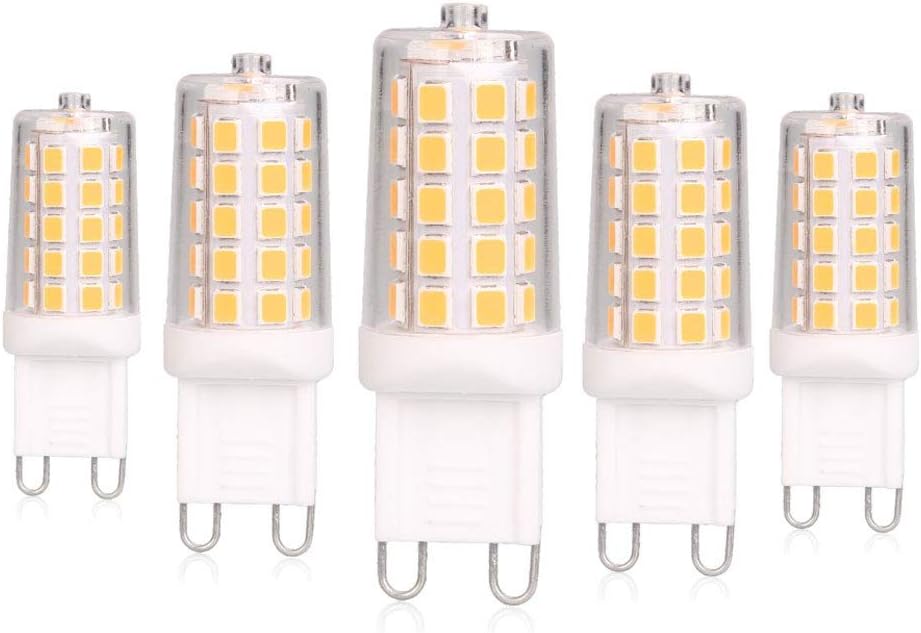 Detalle de BAOMING G9 LED-lampor, dimbara, 4 W, 2700 K och 5-pack