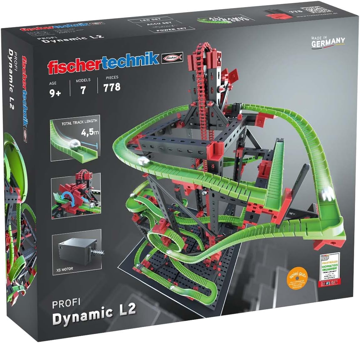 fischertechnik Dynamic L2 kit de billes 780 pièces 🎲