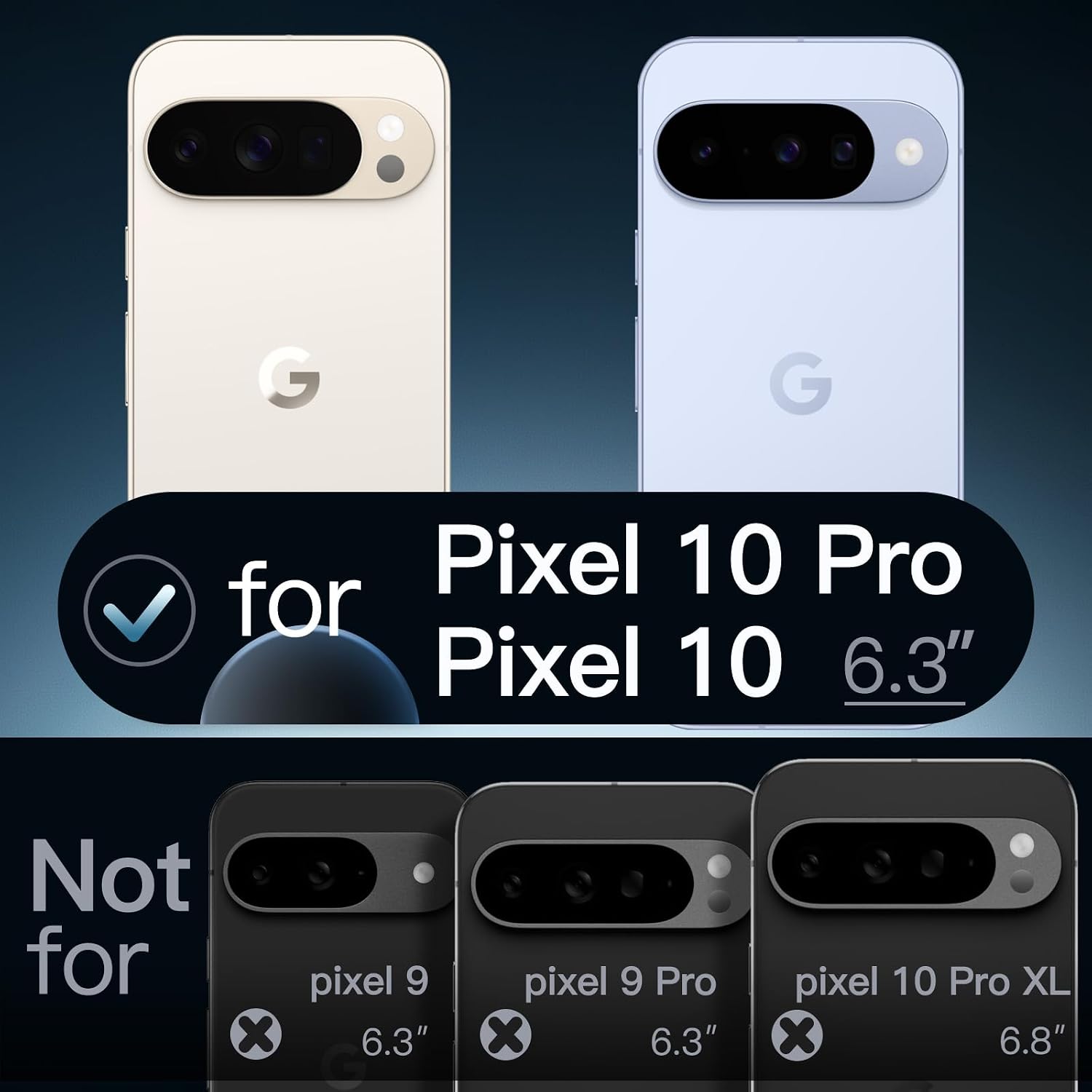 Detalle de JETech Cover Magnetica Trasparente per Google Pixel 10/10 Pro 2025 – Compatibile MagSafe e Pixelsnap