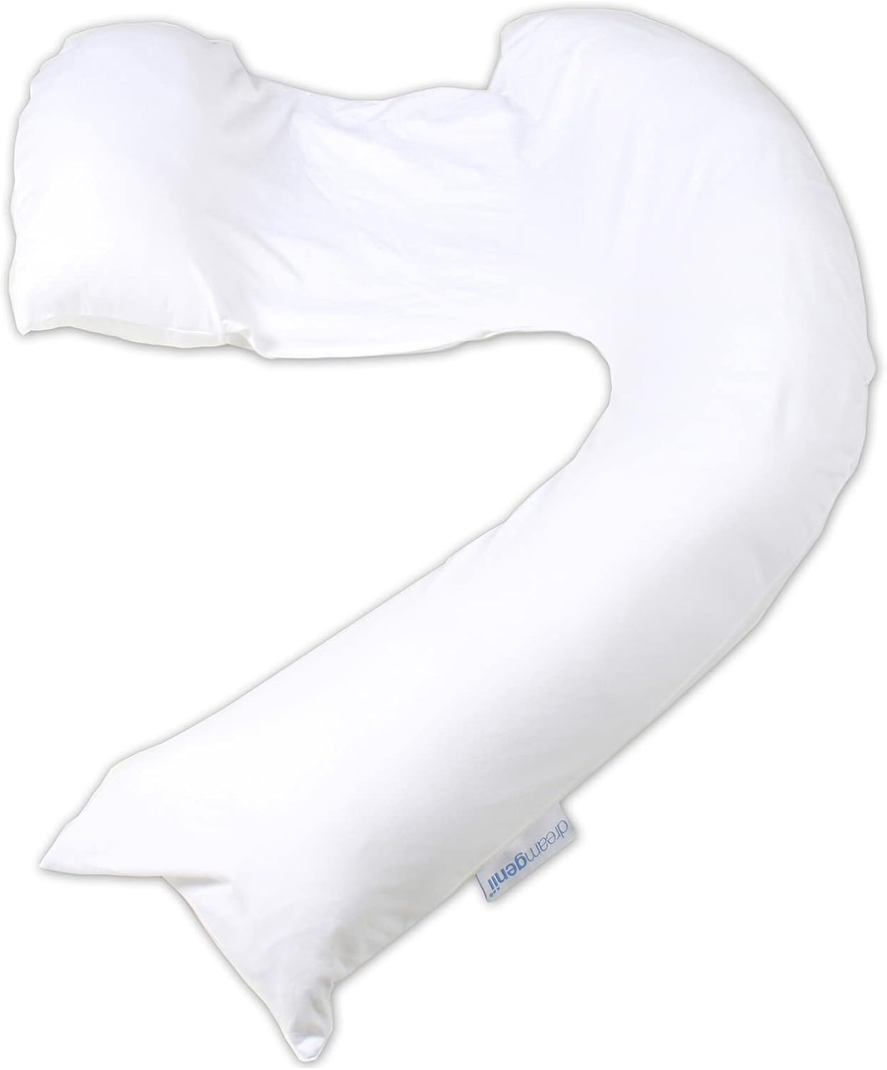 Detalle de Dreamgenii Pregnancy Support and Feeding Pillow Spare Cover - White Cotton Jersey