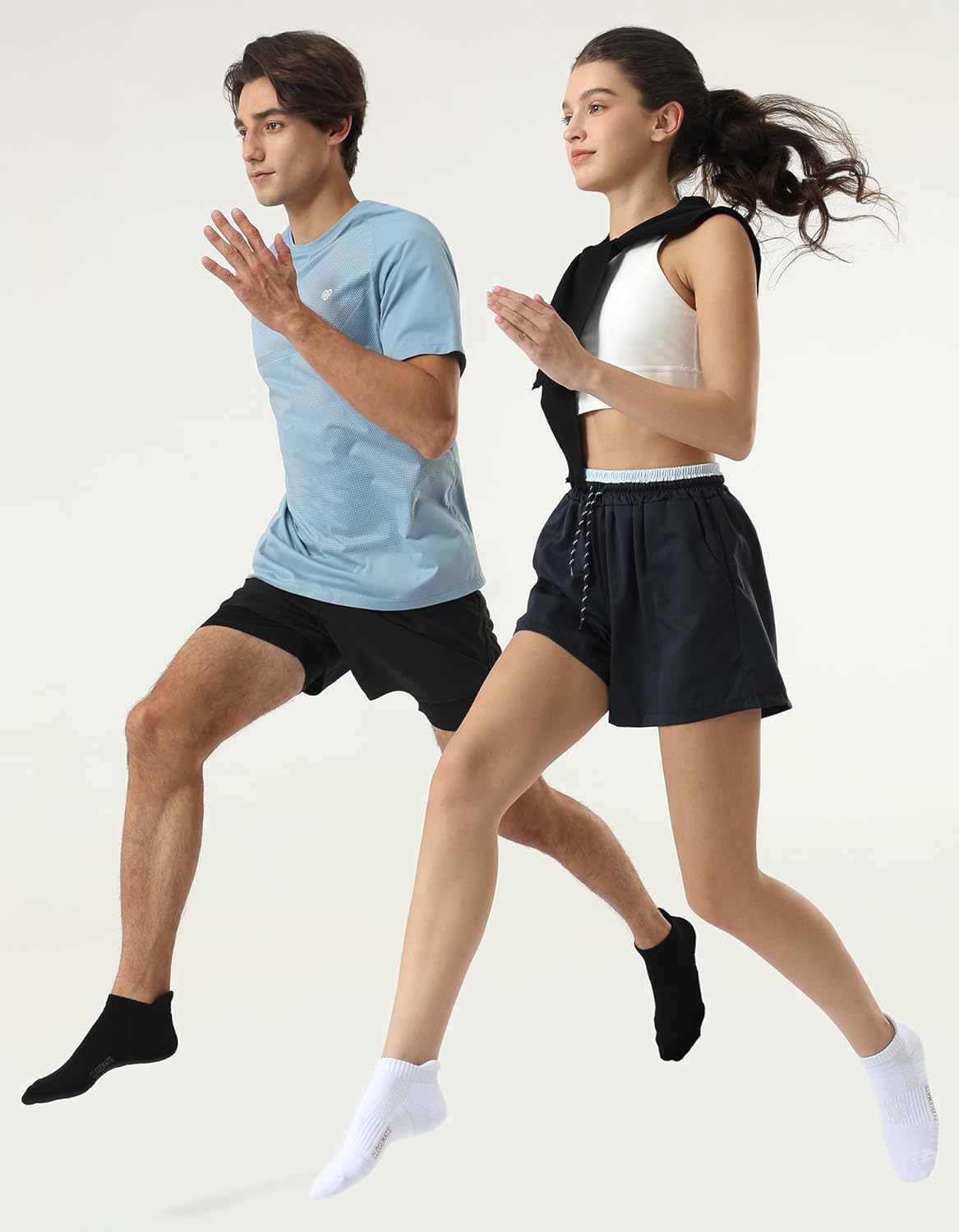 Thumbnail 1 de CLOSEMATE calzini sportivi donna sportivi da corsa, 6 paia in cotone con supporto arco e antiscivolo