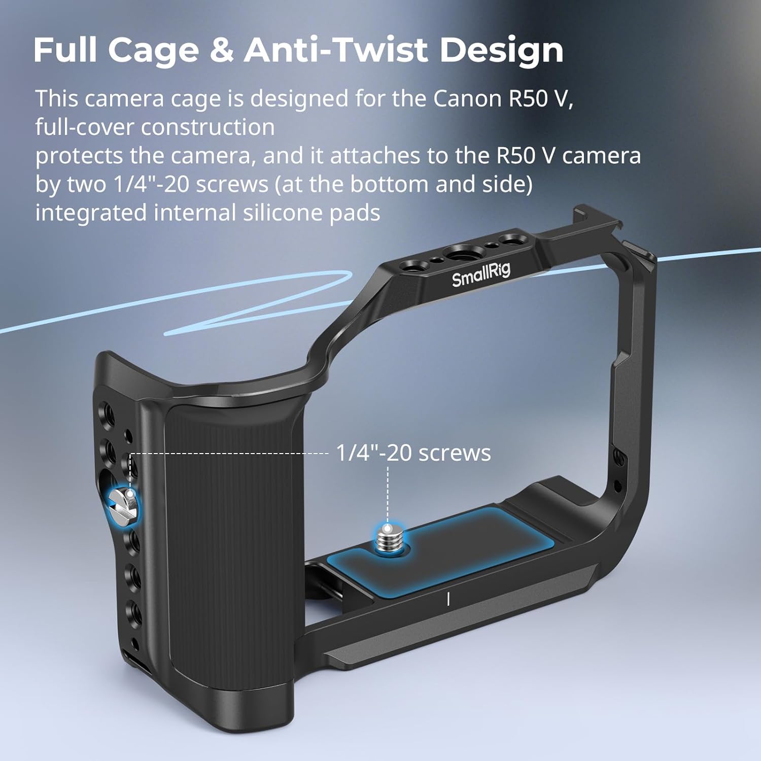 Thumbnail 1 de SmallRig Gabbia per fotocamera R50 V per Canon R50 V – gestione avanzata e compatibilità