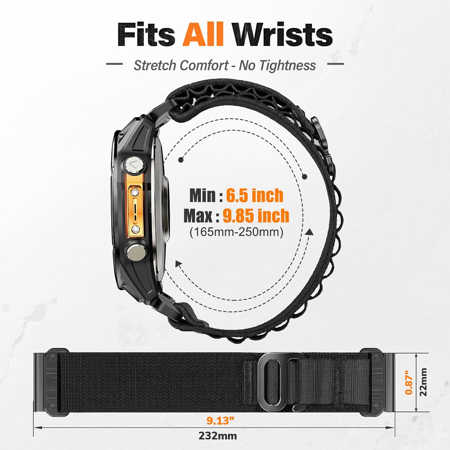 Thumbnail 6 de NotoCity 22mm Quickfit nylon strap