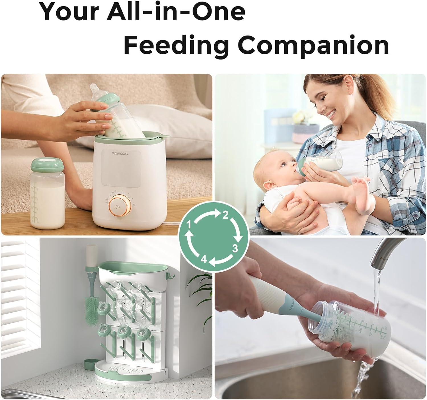 Thumbnail 4 de Momcozy Natural Baby Bottle 300ml Storage