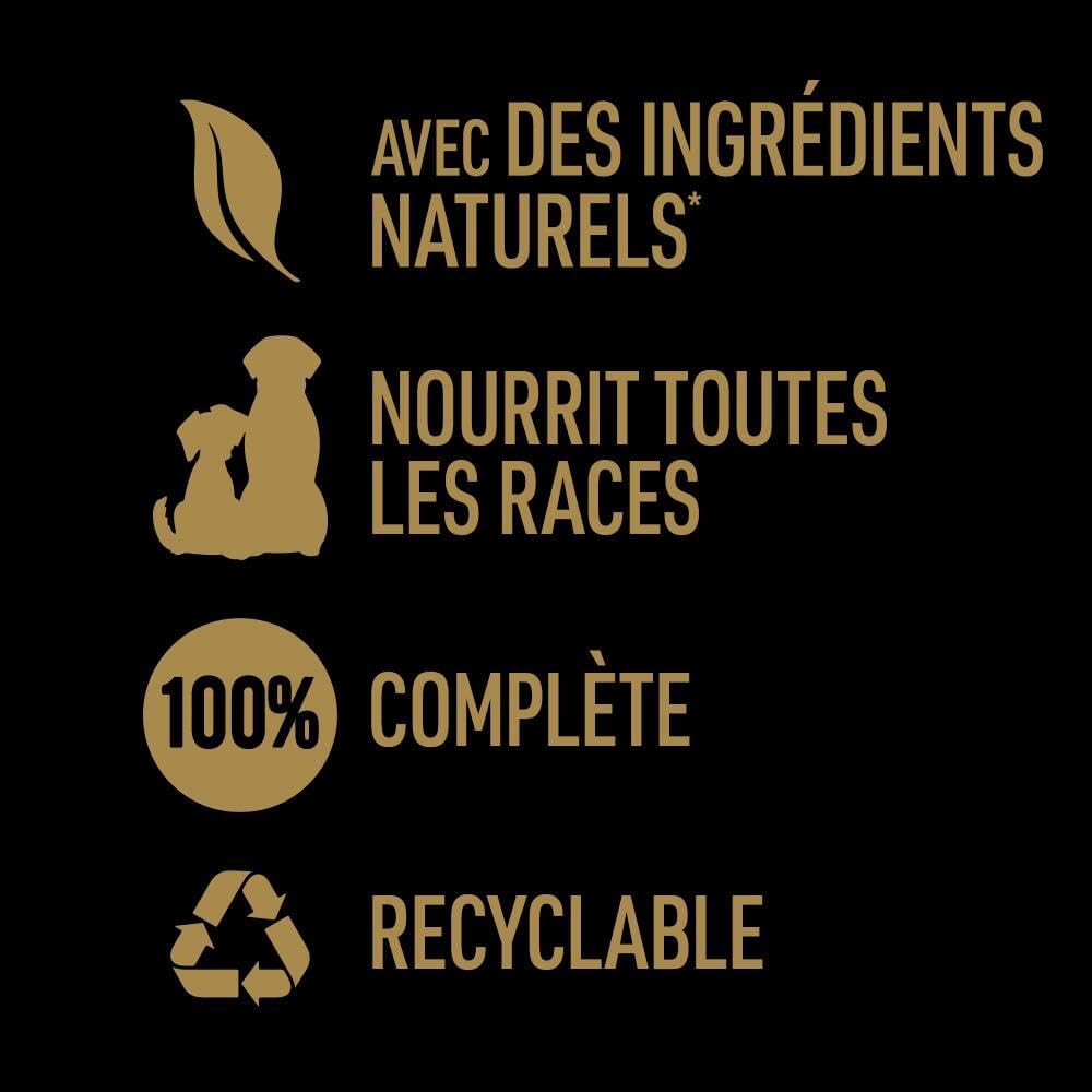 Detalle 2 de Cesar Barquettes Natural Goodness Bio Terrine – Nourriture humide pour chien, Poissons garnis de petits pois et carottes – Lot de 16 barquettes x 100 g