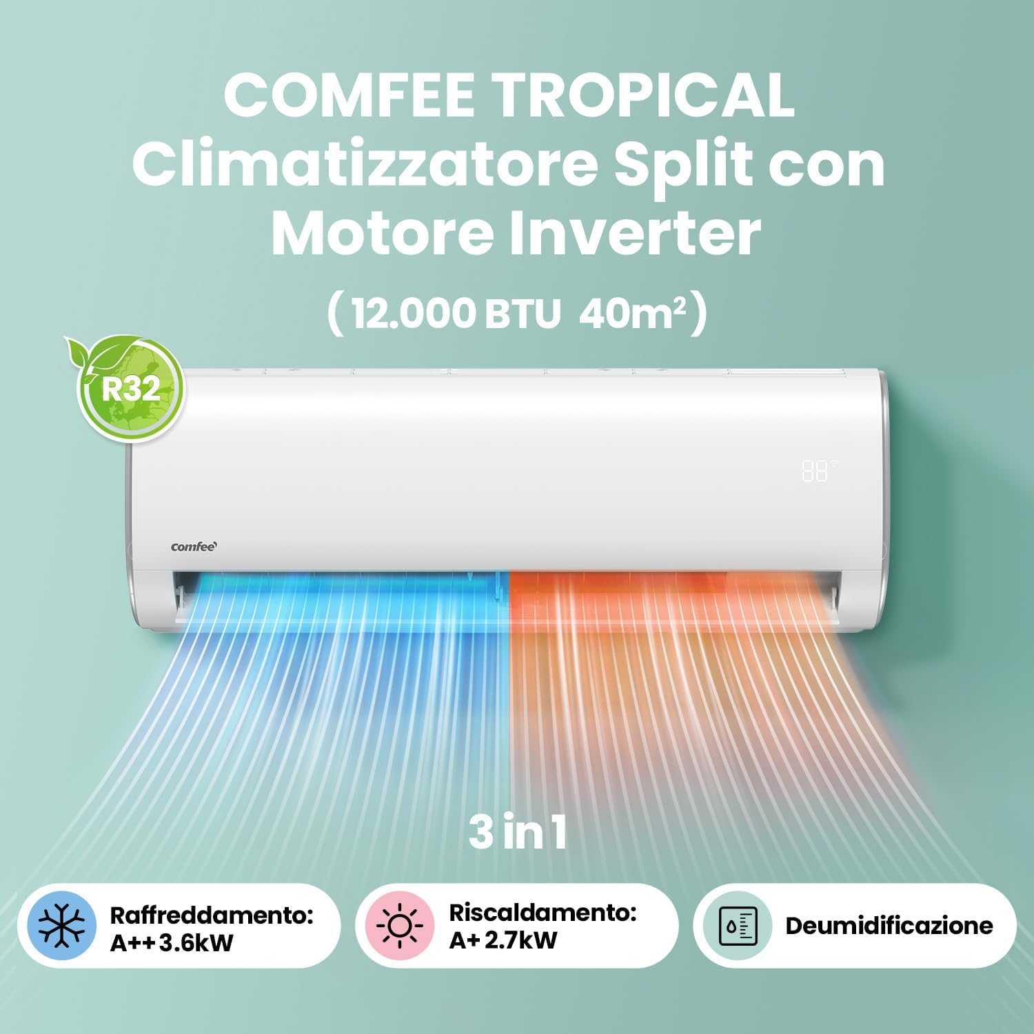 Thumbnail 1 de COMFEE' CF-AF12A Unità interna climatizzatore 12.000 BTU