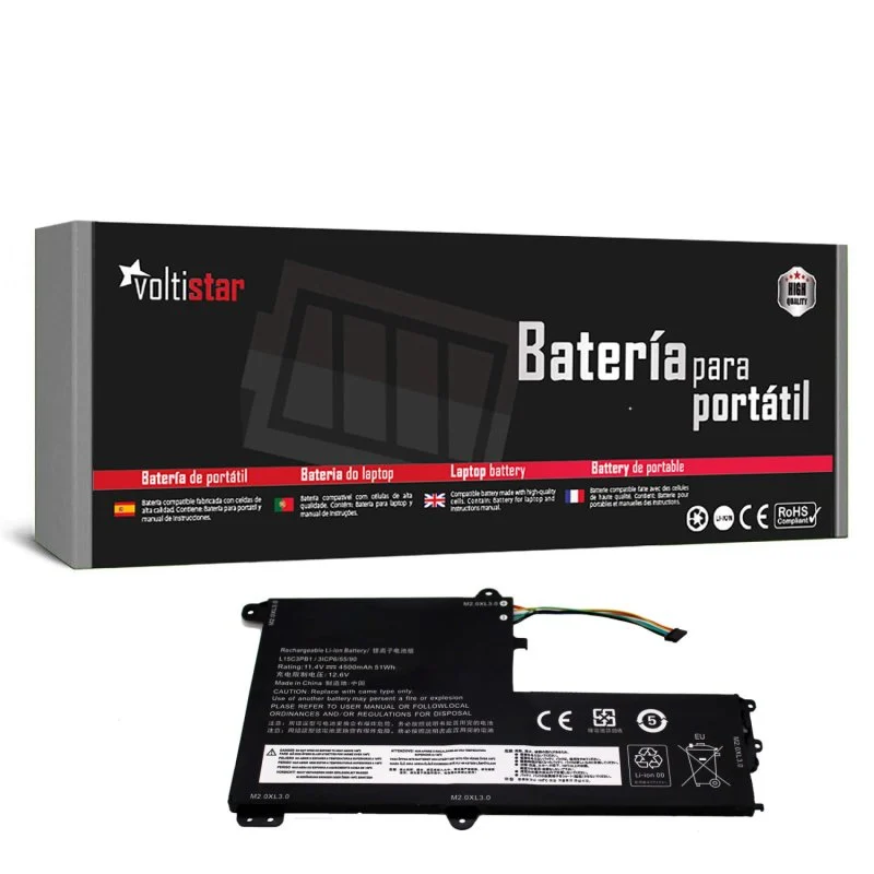 Detalle de Batería Voltistar L15C3PB1 para Lenovo Ideapad 320s-14IKB y modelos compatibles