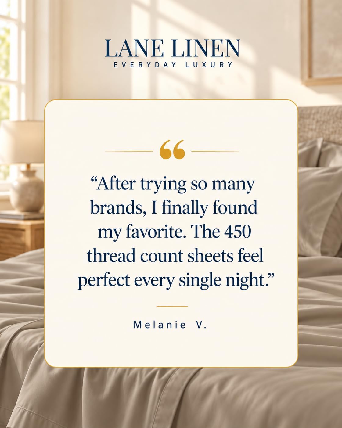 Detalle 1 de Cotton Bed Sheet Set, 450 Thread Count