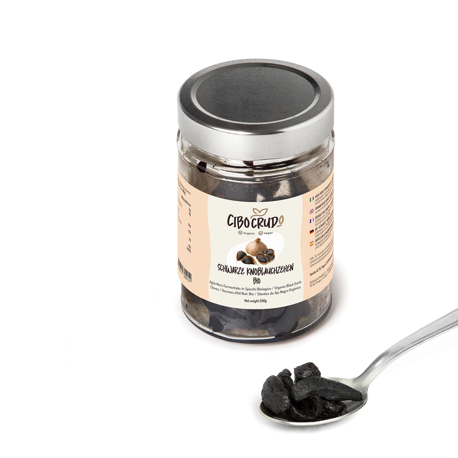 Thumbnail 4 de Schwarzer Knoblauch Bio Fermentierter – 200 g von CiboCrudo | Premium Qualität, vegan & natürlich