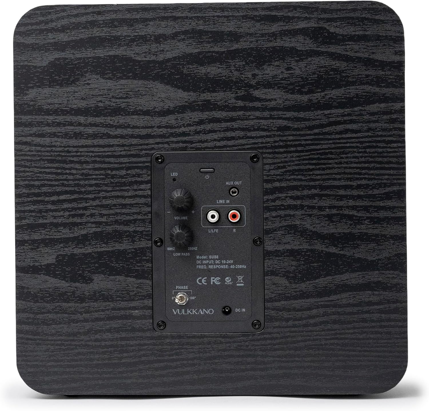 Thumbnail 2 de VULKKANO SUB8 : subwoofer actif 8 pouces 80 W RMS pour home cinéma et Home HiFi