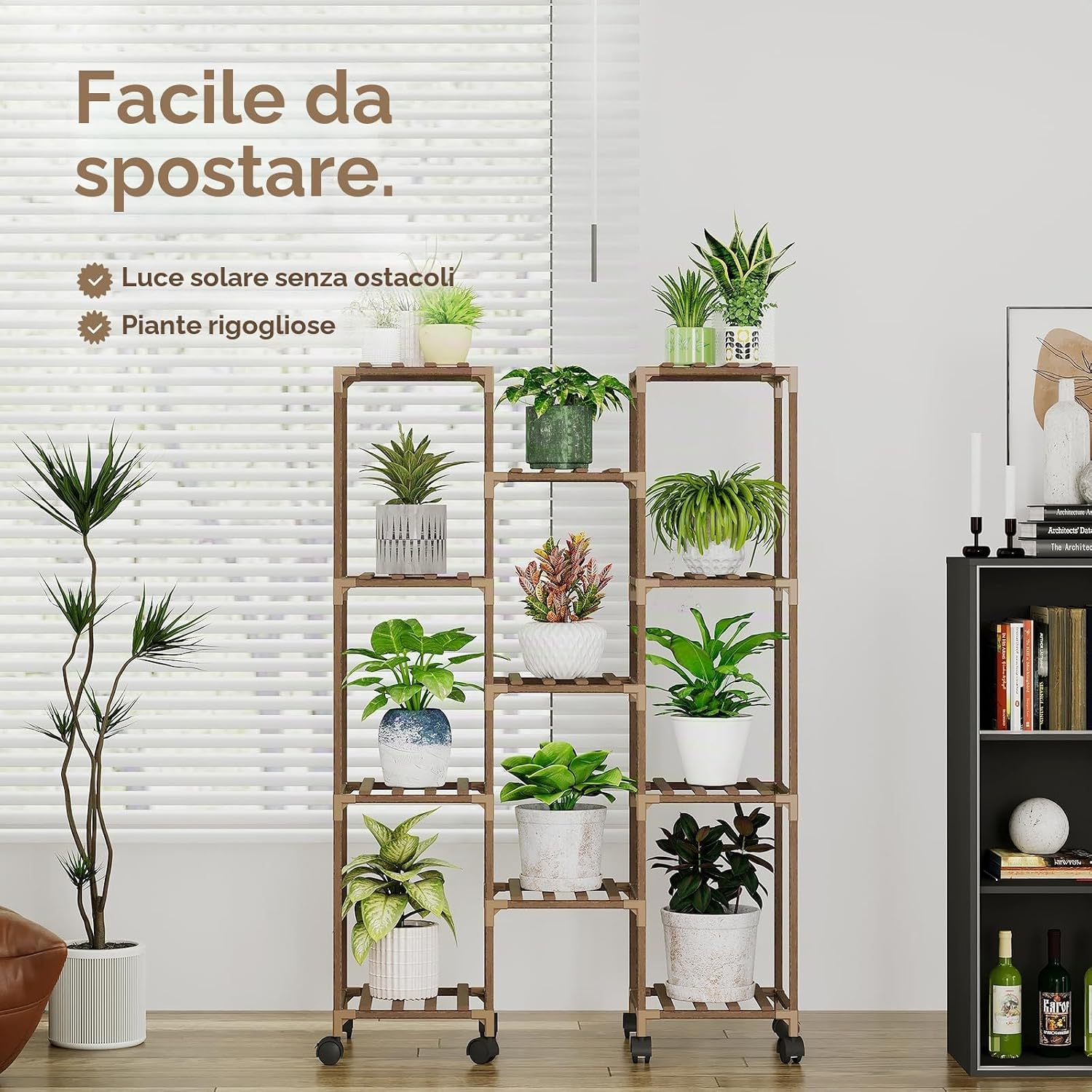 Detalle 2 de Bamworld supporto piante ruote