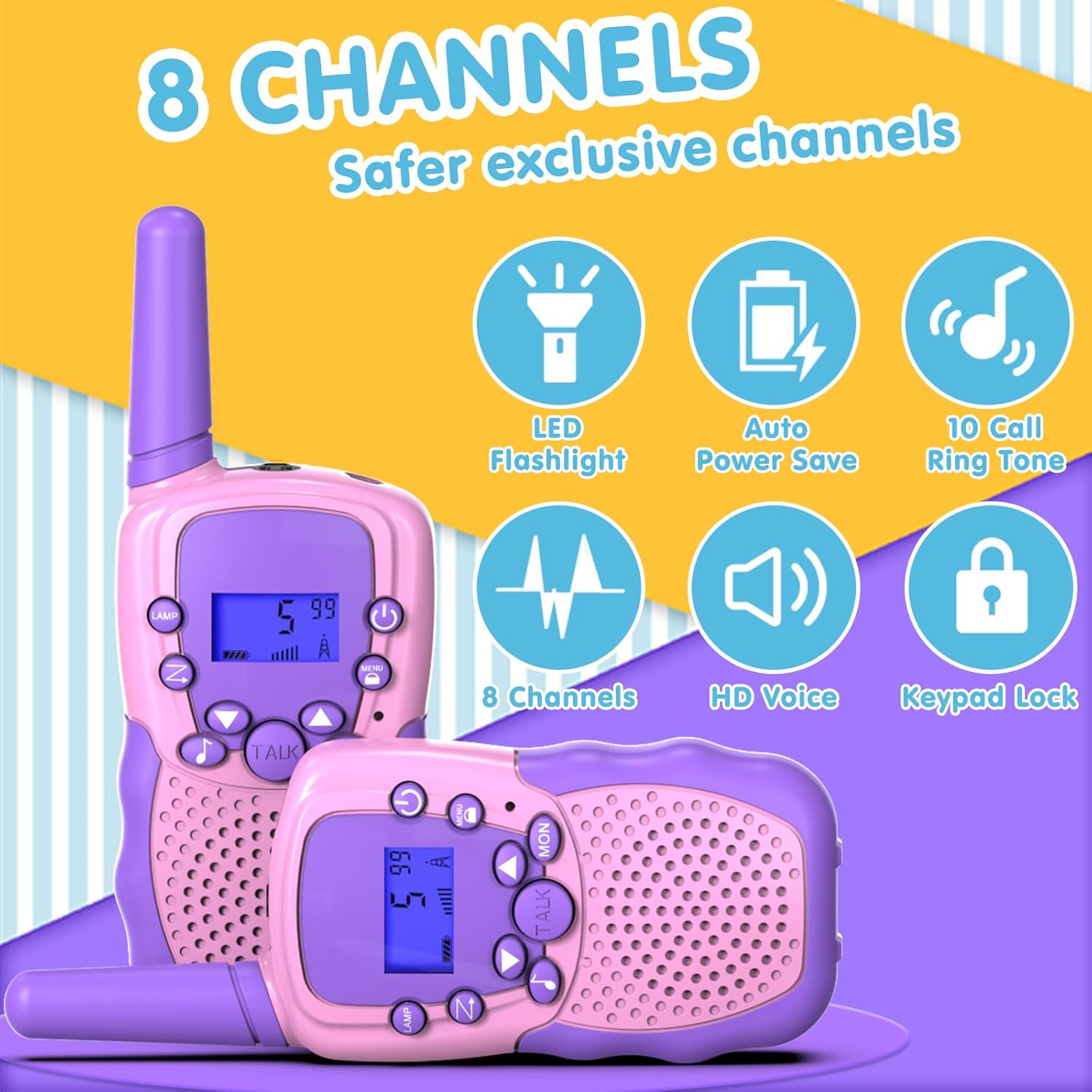 Thumbnail 2 de Kearui Walkie Talkie Kinder 3–12 Jahre 3 Meilen