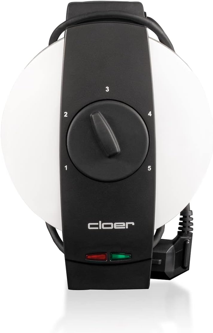 Detalle de Cloer 1641S – gofrownica do stroopwafli, 850 W, regulacja przypieczenia