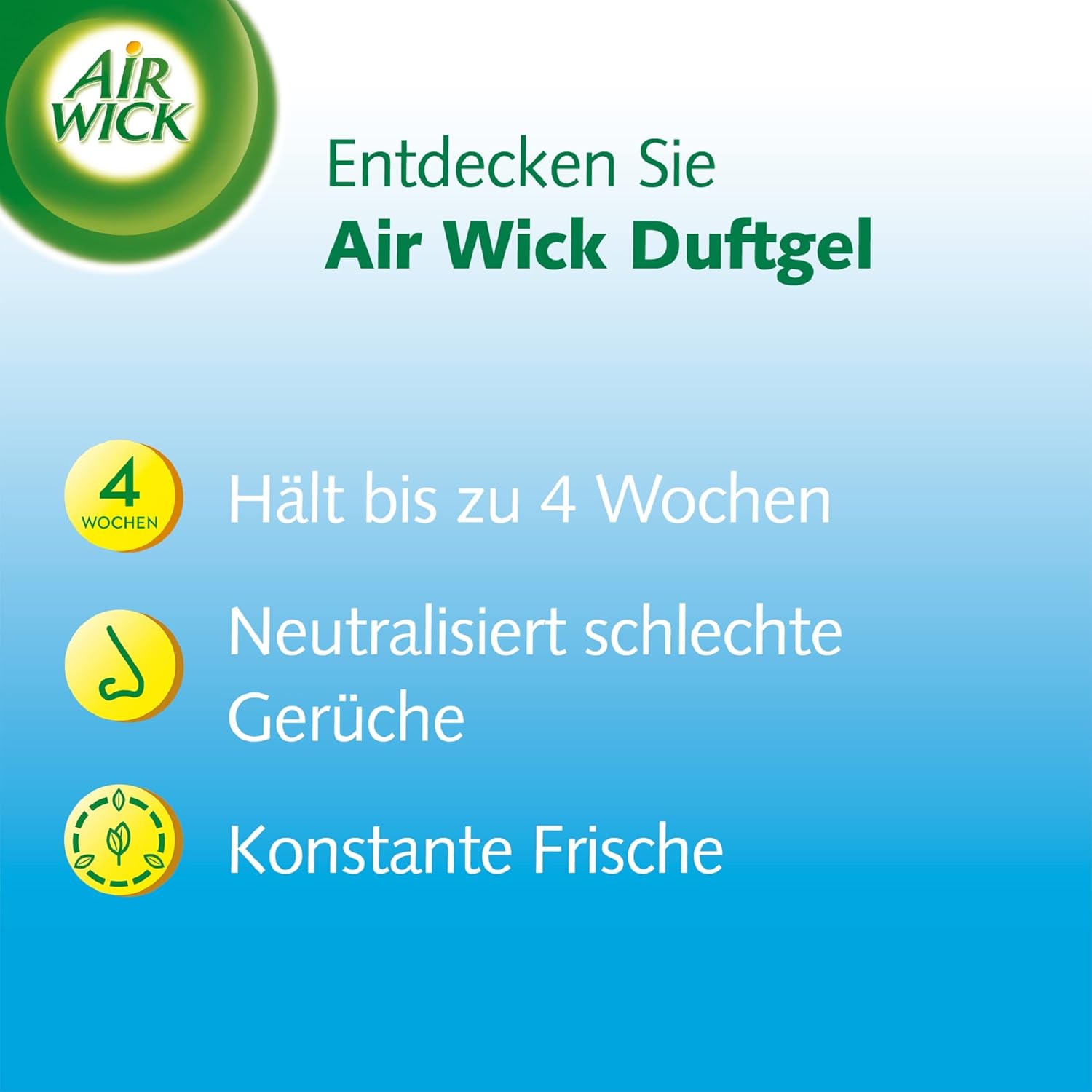 Detalle de Air Wick Duftgel Himmelsfrische 4 Wochen