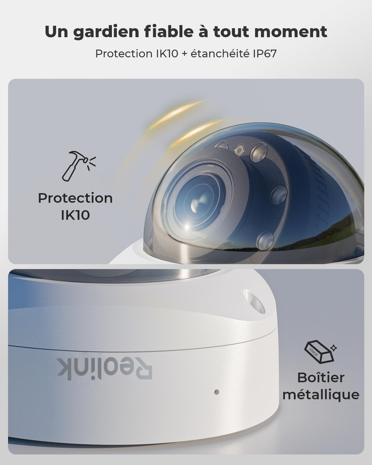 Detalle de Reolink 4K Caméra de Surveillance PoE avec Zoom Optique 5X et Détection Avancée – RLC-843A