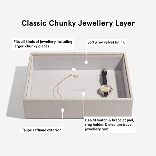 Thumbnail 8 de Stackers Taupe Classic Set of 6 – Customisable Jewellery Box for Growing Collections