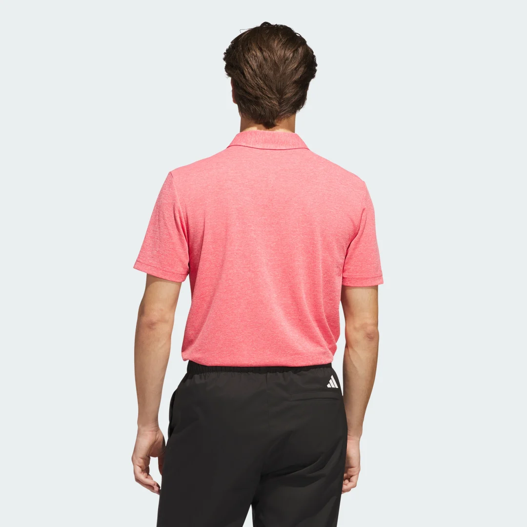 Detalle 2 de Polo Drive Heather de Adidas, rosa – estilo clásico para uso diario