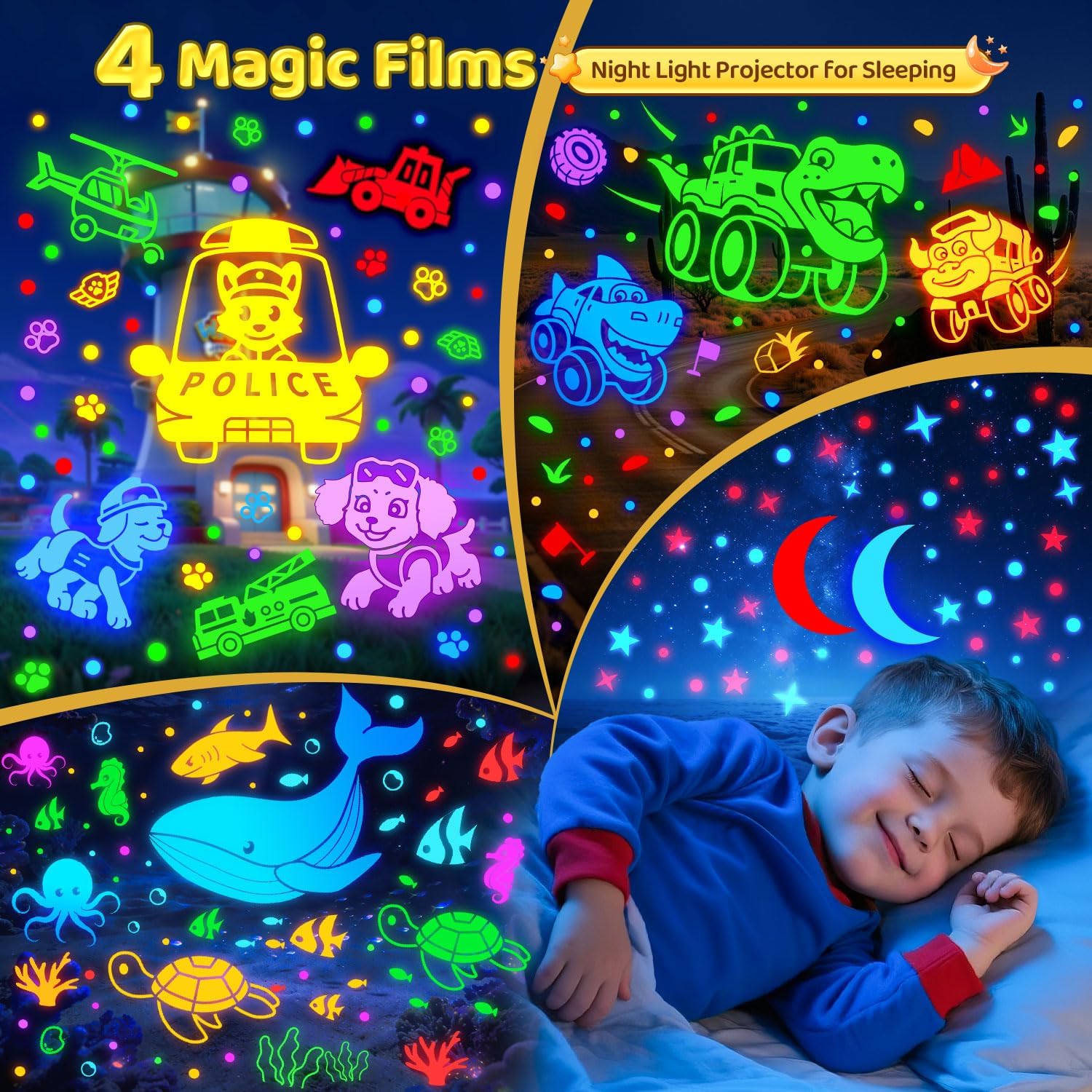 Thumbnail 4 de COOLNIGHT White Noise Machine Baby with Night Light Projector, 30 soothing sounds + 31 colours, timer & remote