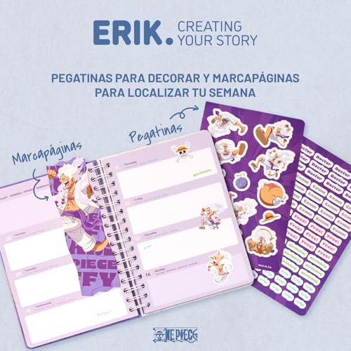 Thumbnail 3 de Grupo Erik Agenda escolar 2026 2027 Semana Vista One Piece Gear 5